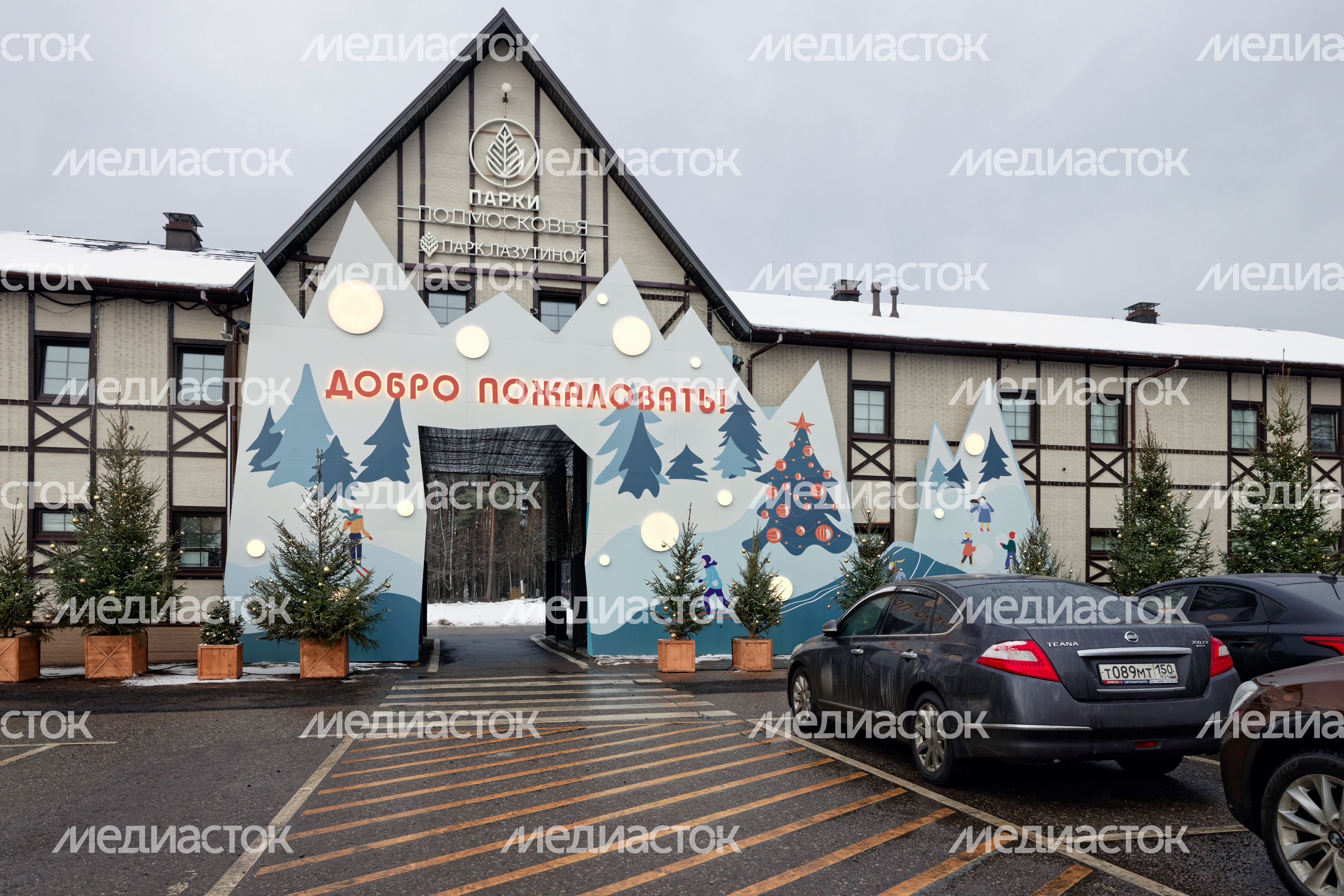 Зима в парке отдыха имени Л. Лазутиной в Одинцово
