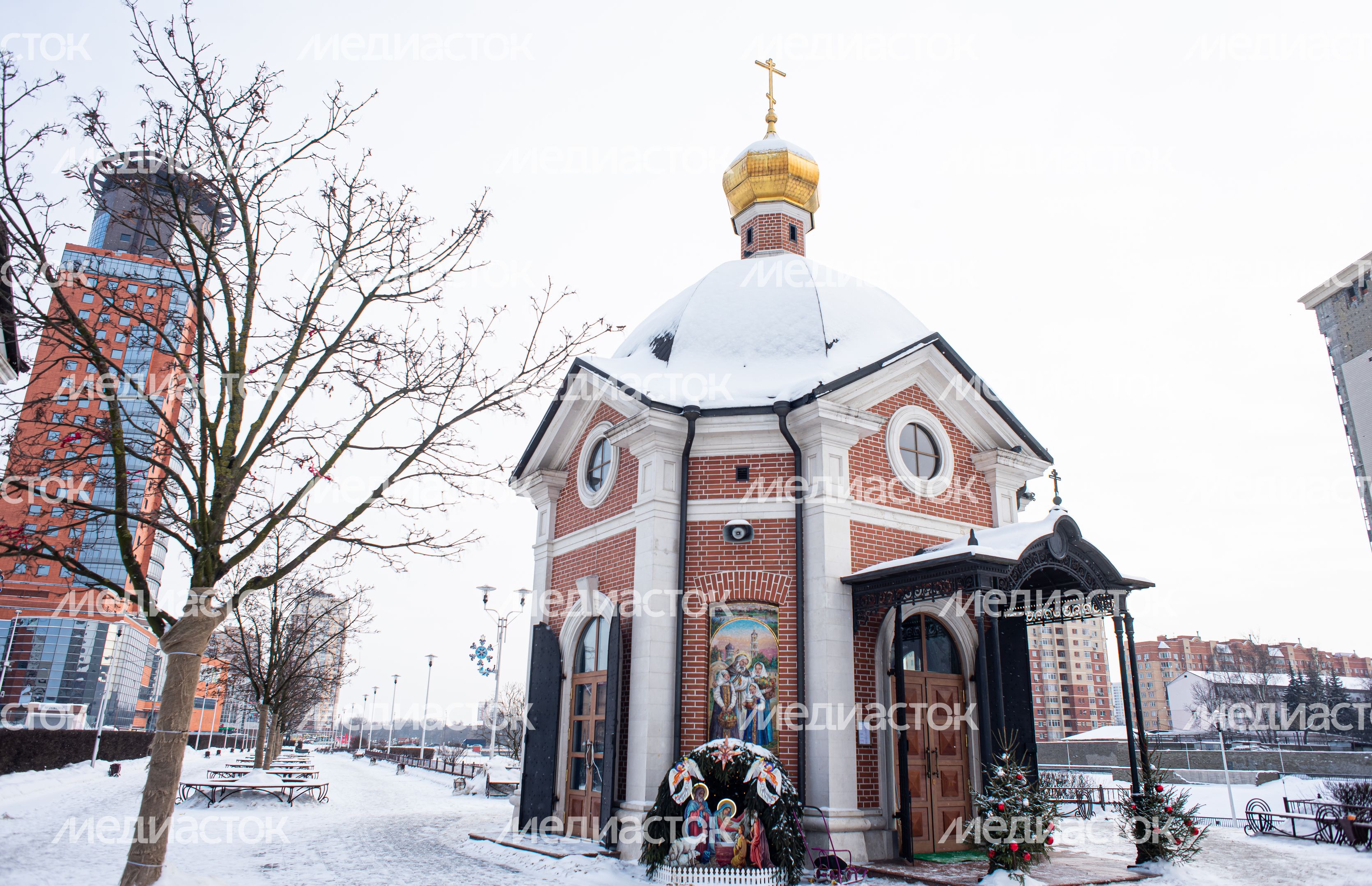 Зимние виды города Щелково