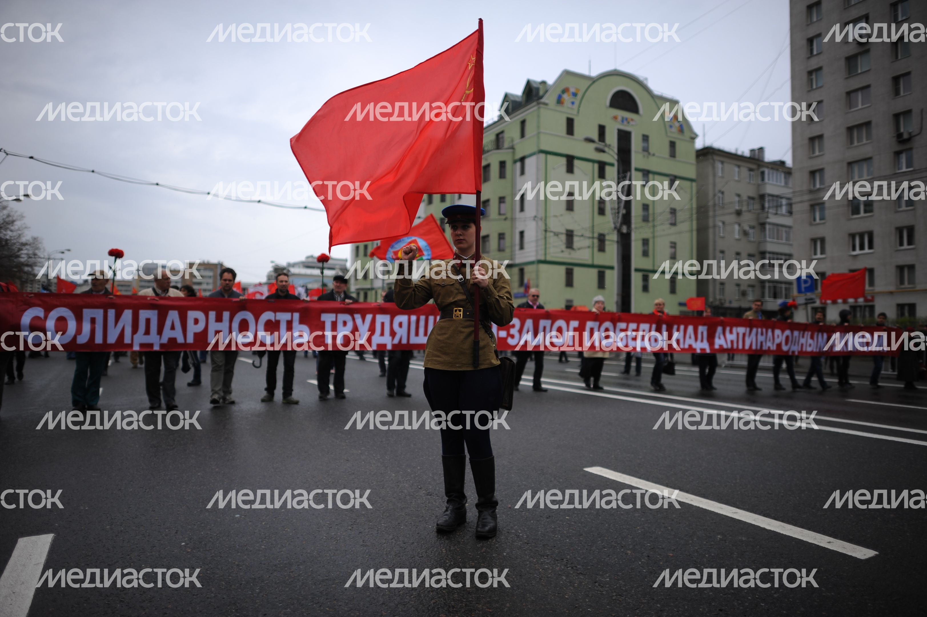 Первомайская демонстрация в Москве