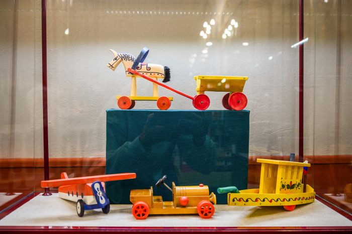 Выставка деревянной транспортной игрушки в Егорьевском историко-художественном музее