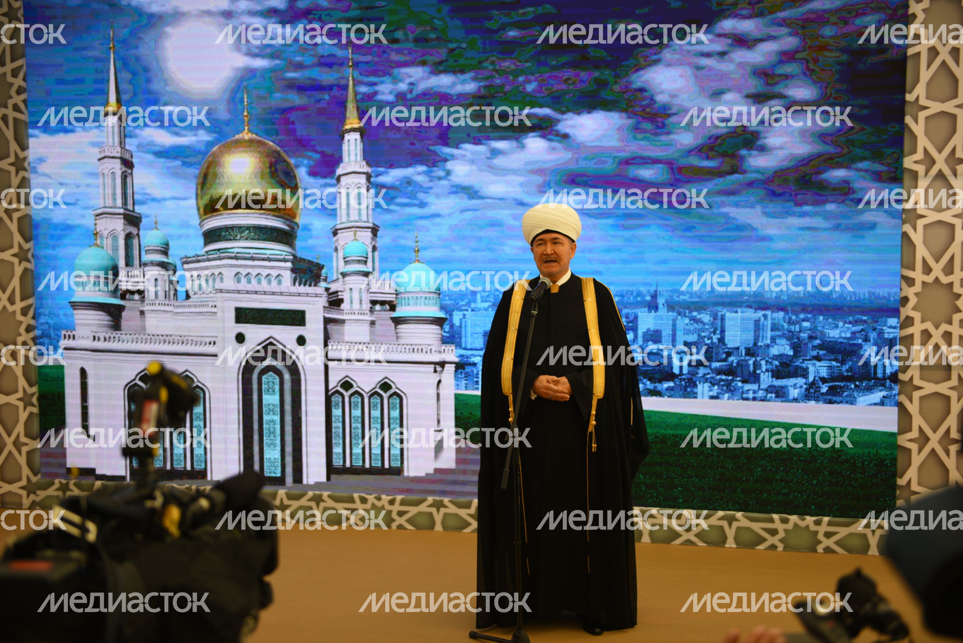Открытие Соборной мечети после реконструкции в Москве