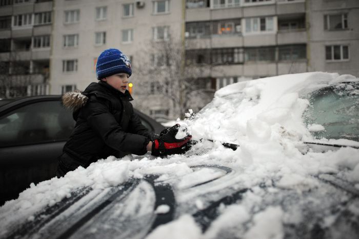 Снегопад в Троицке