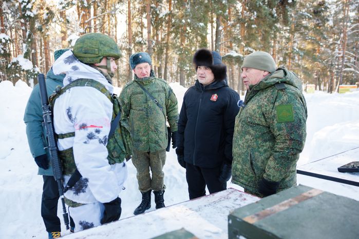 Андрей Воробьев посетил полигон в Московском высшем общевойсковом командном училище