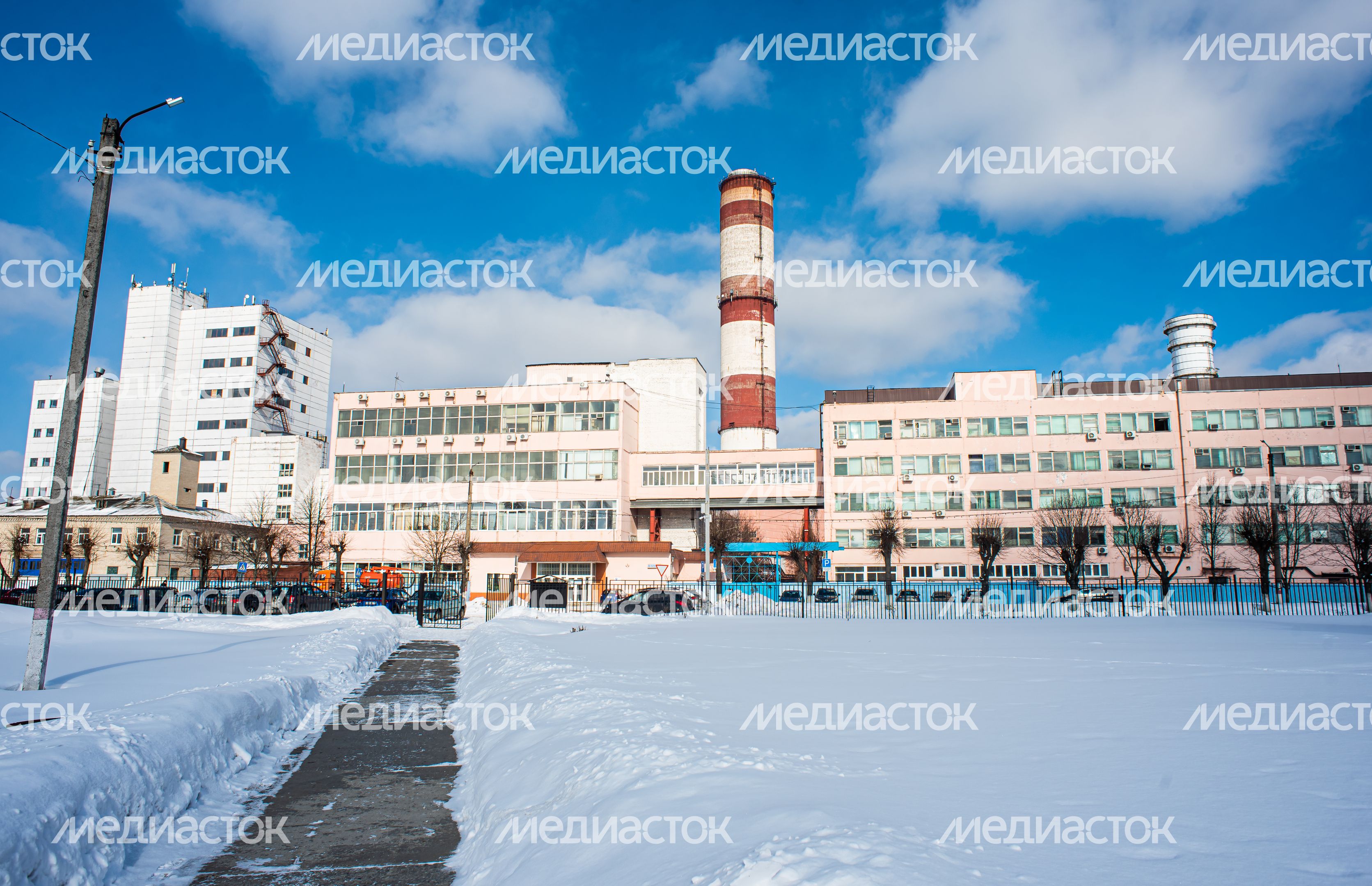 Зимние виды города Электрогорск