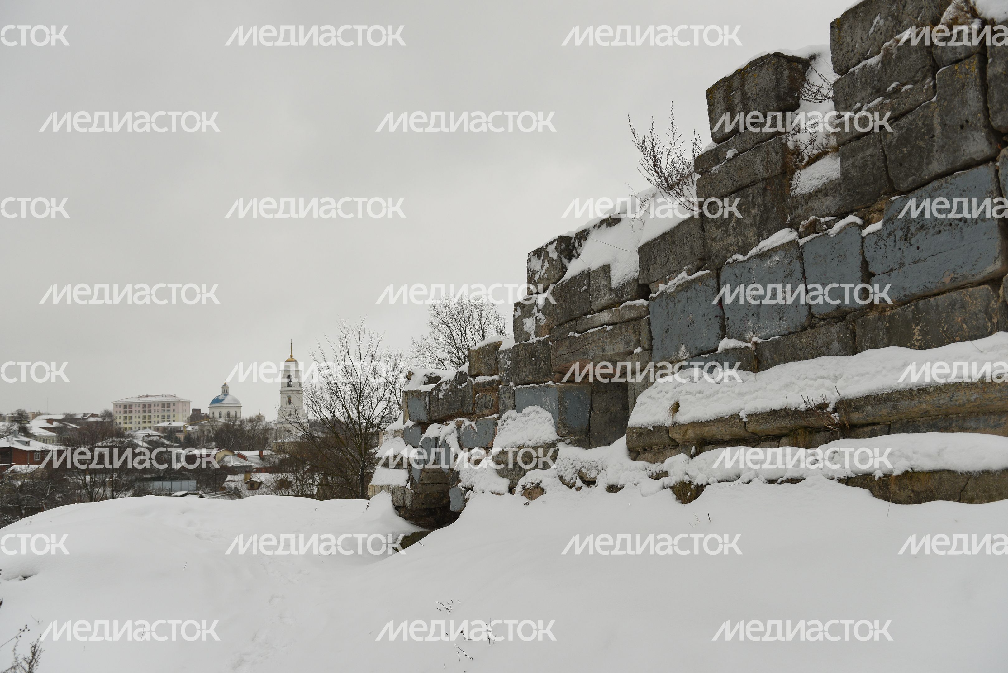 Виды города Серпухов зимой