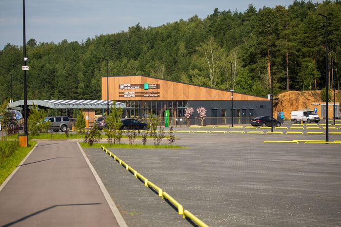 Парковка на 440 автомобилей в лесопарке «Волкуша» в Лыткарино
