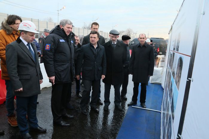 Открытие путепровода на 20-м километре Носовихинского шоссе