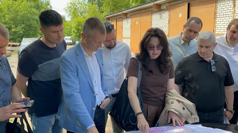Первый заместитель министра ЖКХ Московской области Дмитрий Лабыкин проверил ход строительства инфраструктурных объектов