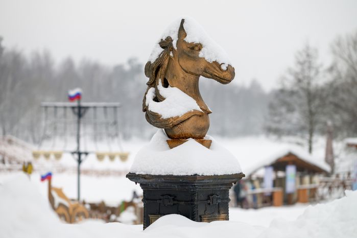 Усадьба Гребнево зимой в Щелково