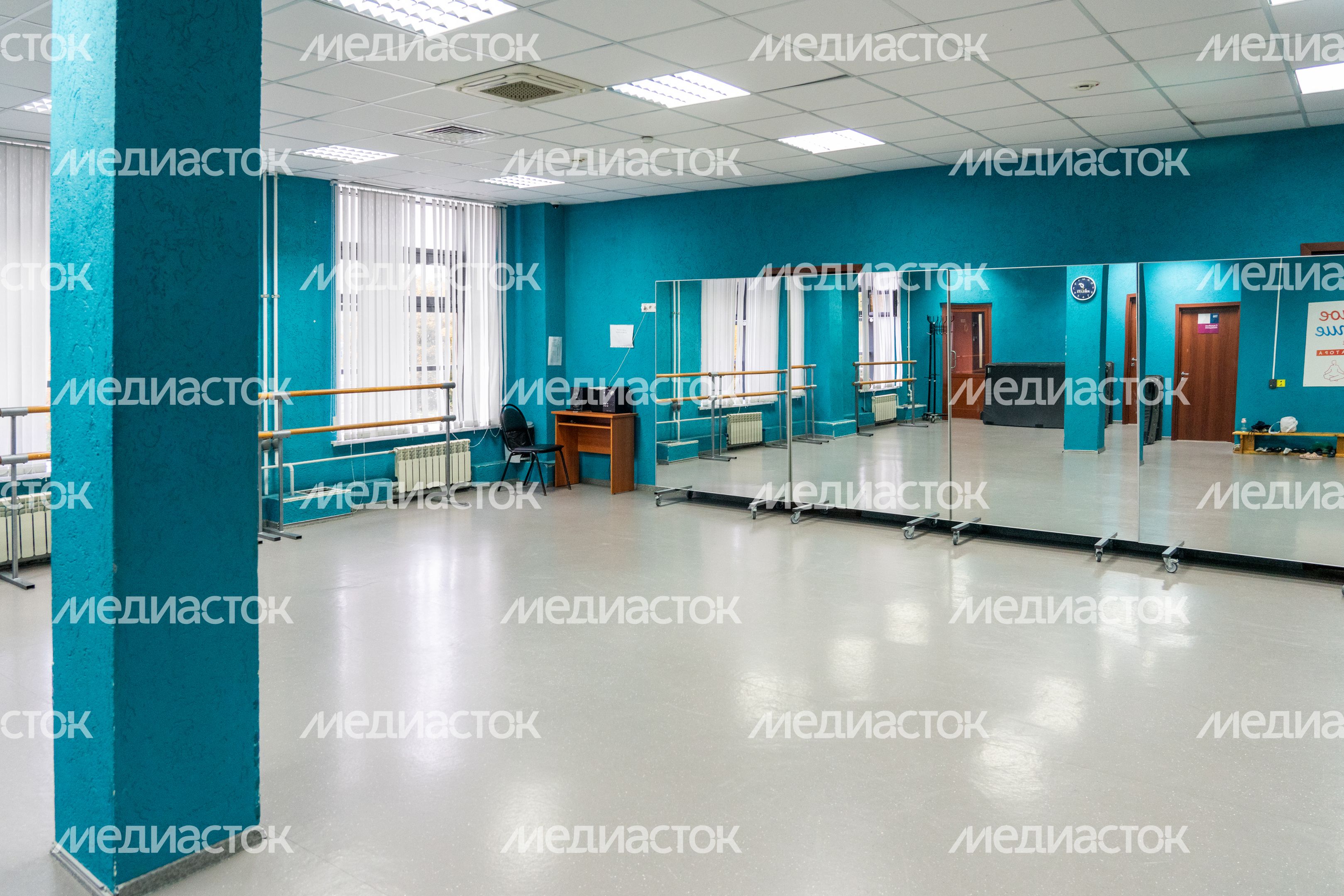 Зал хореографии в Центре культурного развития «Вертикаль» в Пущино - умном ДК Зал хореографии в Центре культурного развития «Вертикаль» в Пущино - умном ДК