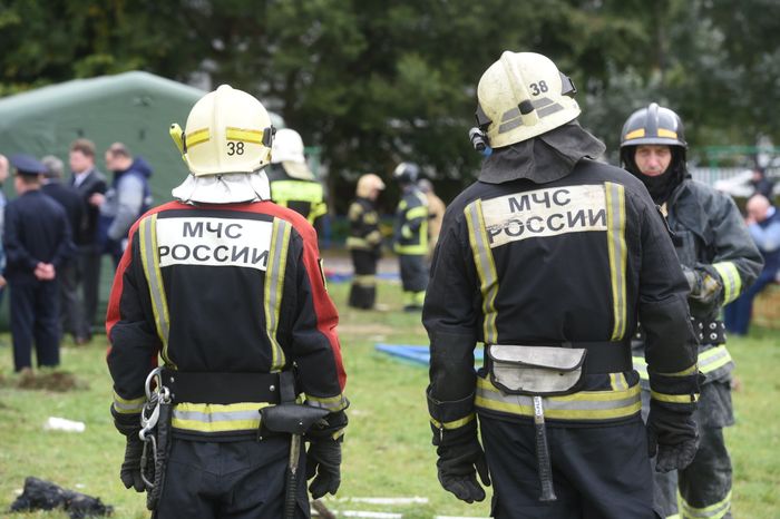 Кадры с места взрыва газа в жилом доме в Ногинске