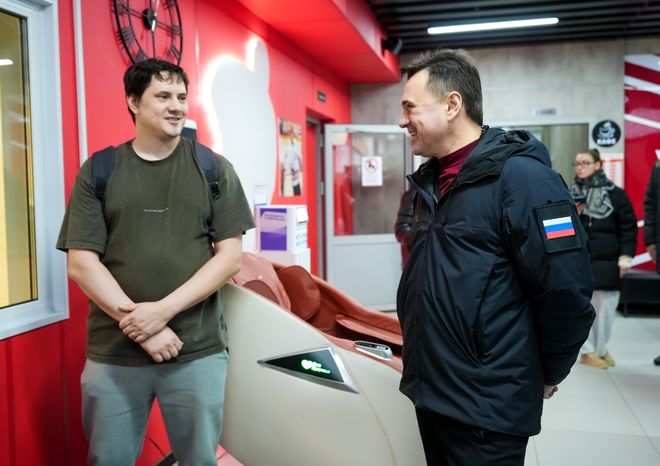 Андрей Воробьев посетил обновленный спорткомплекс "Орион" в Балашихе