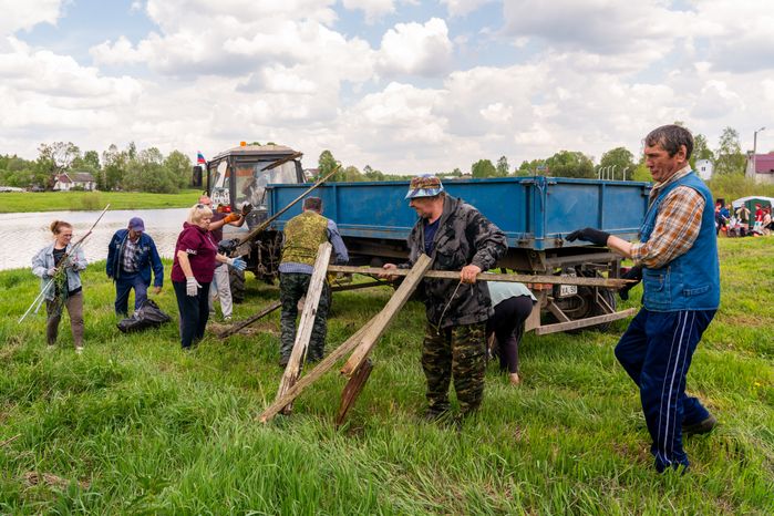Всероссийская экологическая акция «Вода России» по очистке пруда в Наро-Фоминске