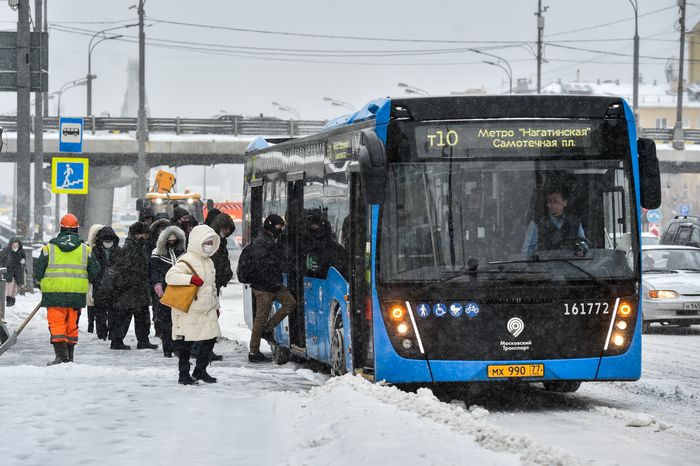 Снегопад в Москве
