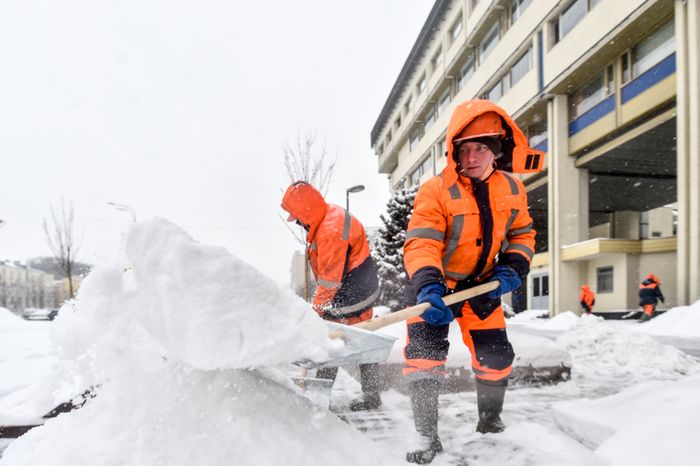 Снегопад в Москве