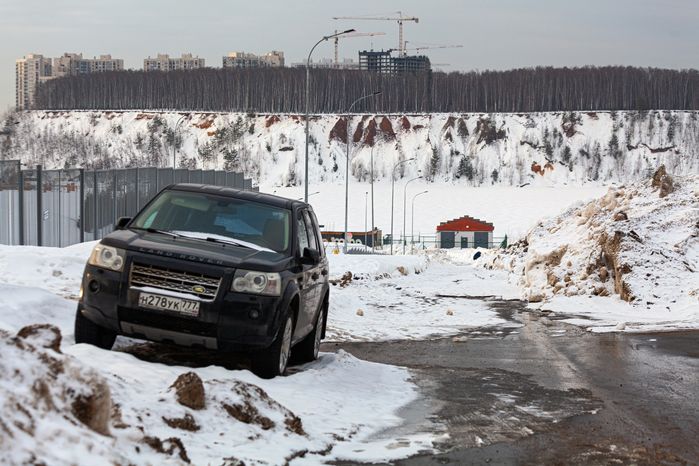 Зимние виды города Дзержинский. Округ Люберцы