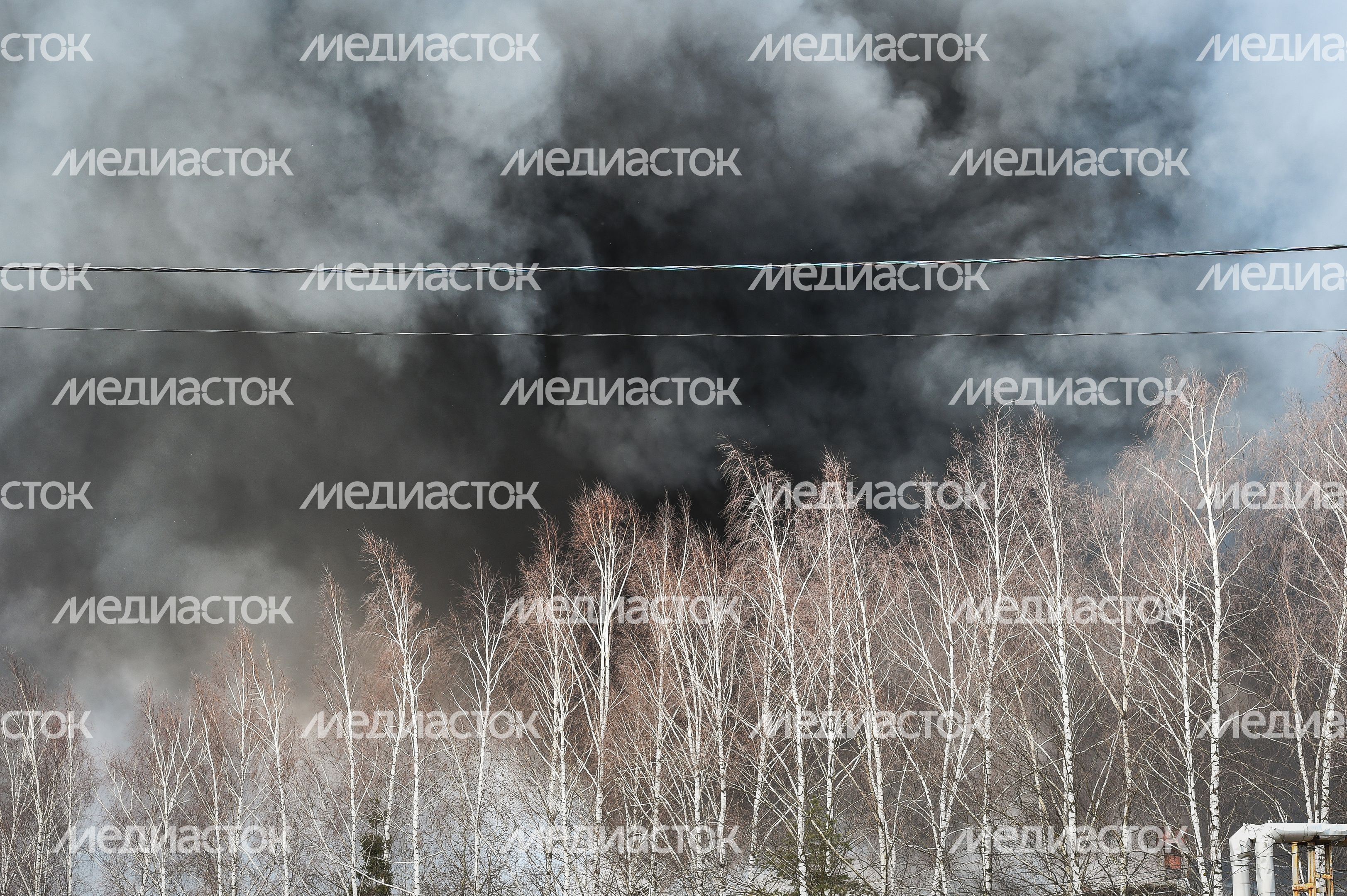 Пожар на заводе алюминиевых изделий в Дмитрове