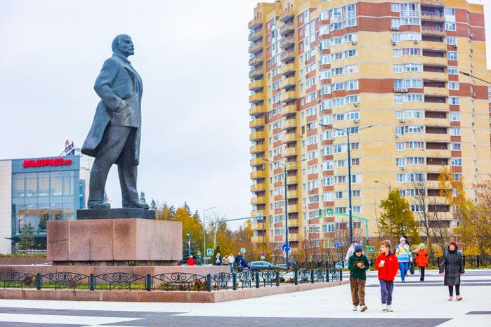 Благоустройство площади Ленина в Краснознаменске