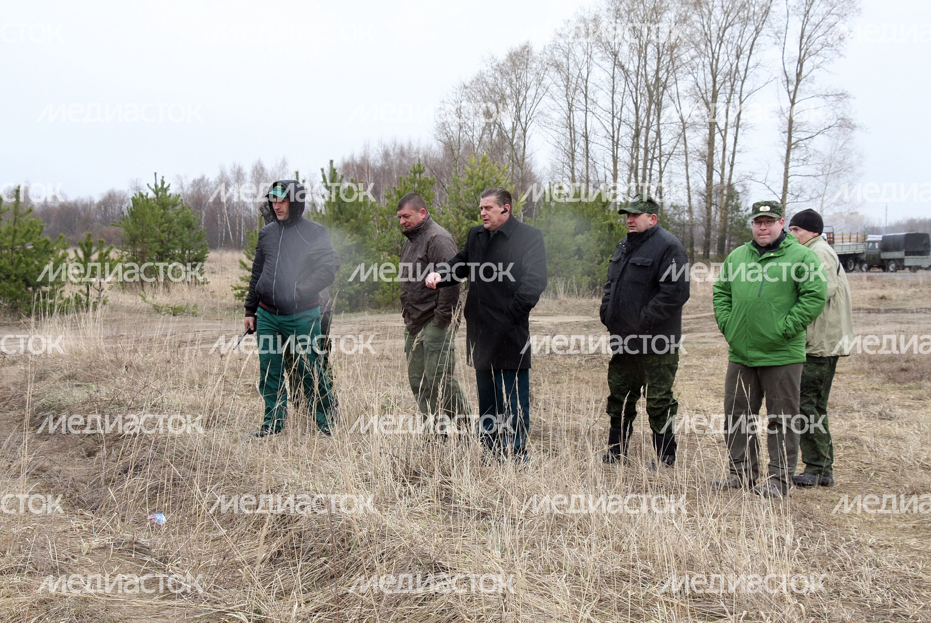 Учения по тушению лесных пожаров в Орехово-Зуевском районе