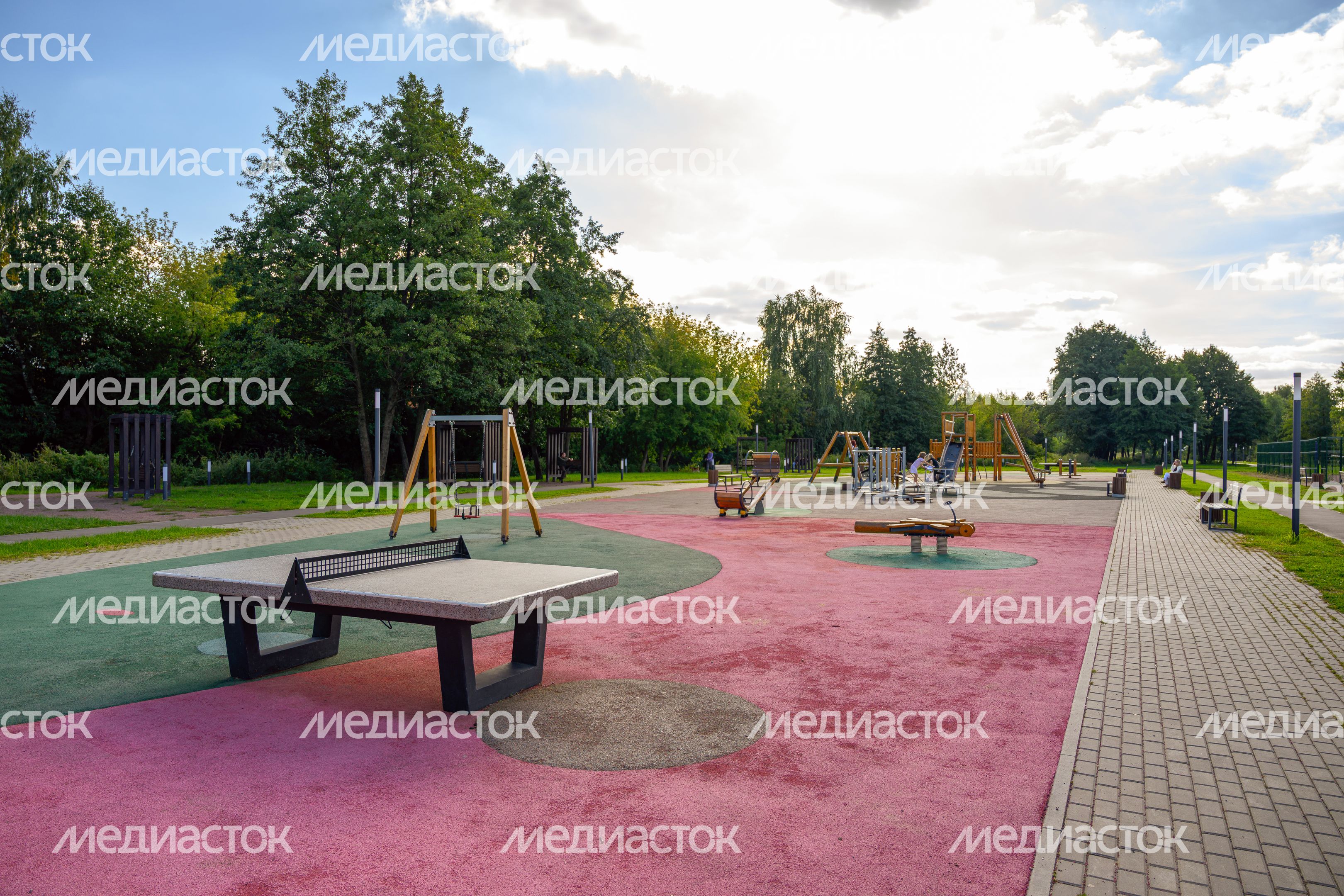Спортивная площадка в парке «Марусино» в Люберцах Спортивная площадка в парке «Марусино» в Люберцах