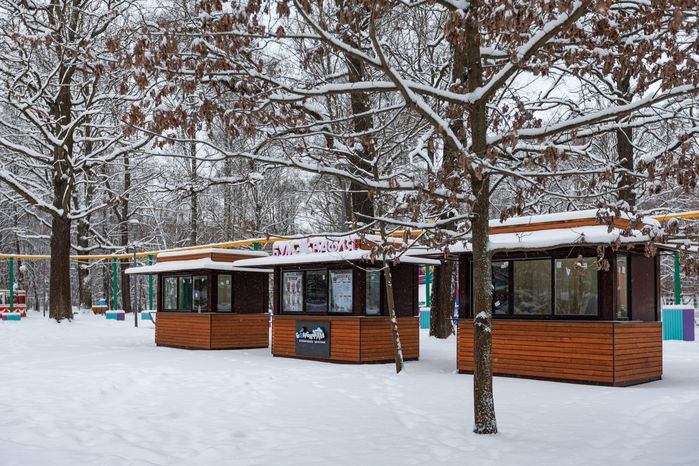 Торговля в парке культуры и отдыха имени Л.Н. Толстого в Химках