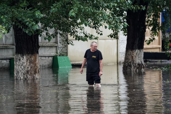 Последствия ливня в Москве