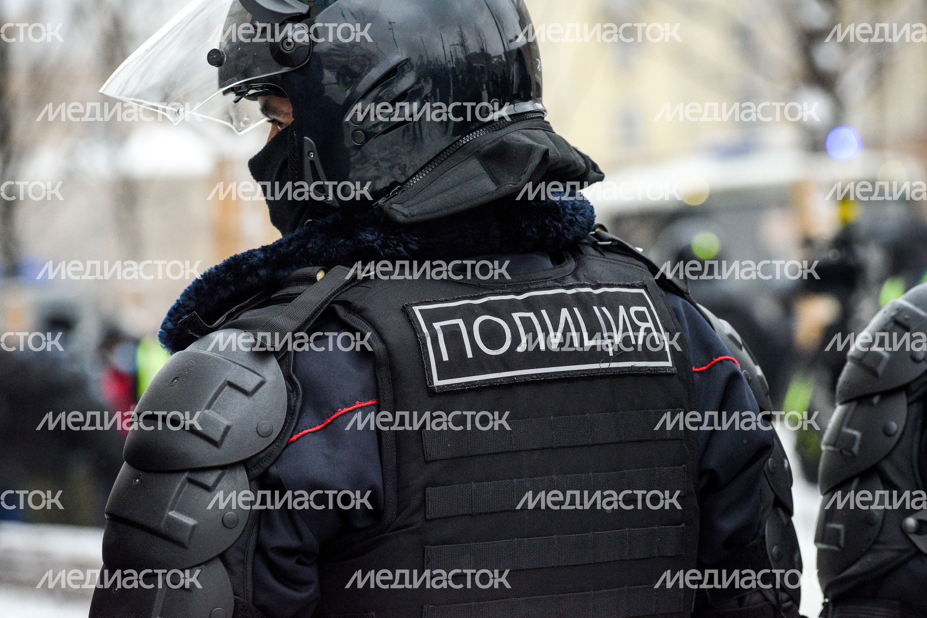 Охрана общественного порядка сотрудниками полиции в Москве