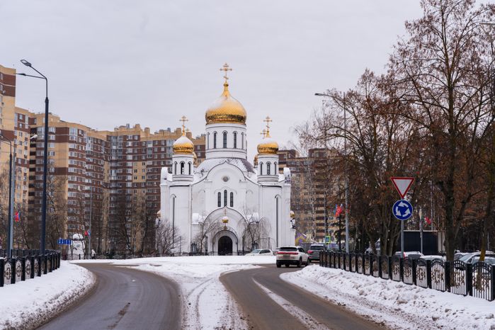Краснознаменск. Виды города. Зима