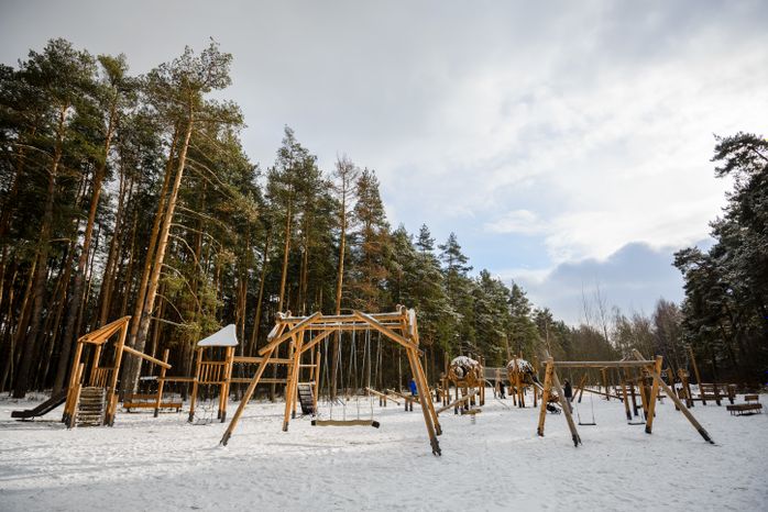 Лесопарк «Лесная опушка» в поселке Октябрьский округа Люберцы