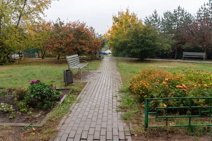 Благоустройство двора в Красногорске в микрорайоне Путилково