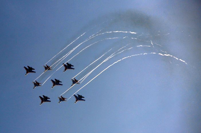 Подготовка экипажей ВВС к Параду Победы в Кубинке