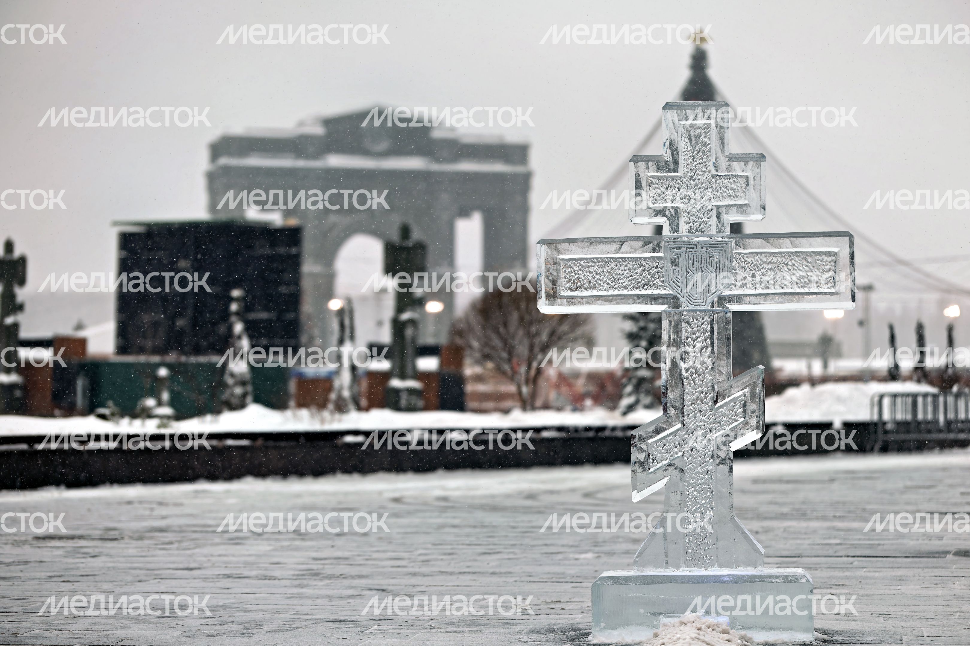 Крещенские купания в Главном храме ВС РФ в Кубинке Одинцовского округа