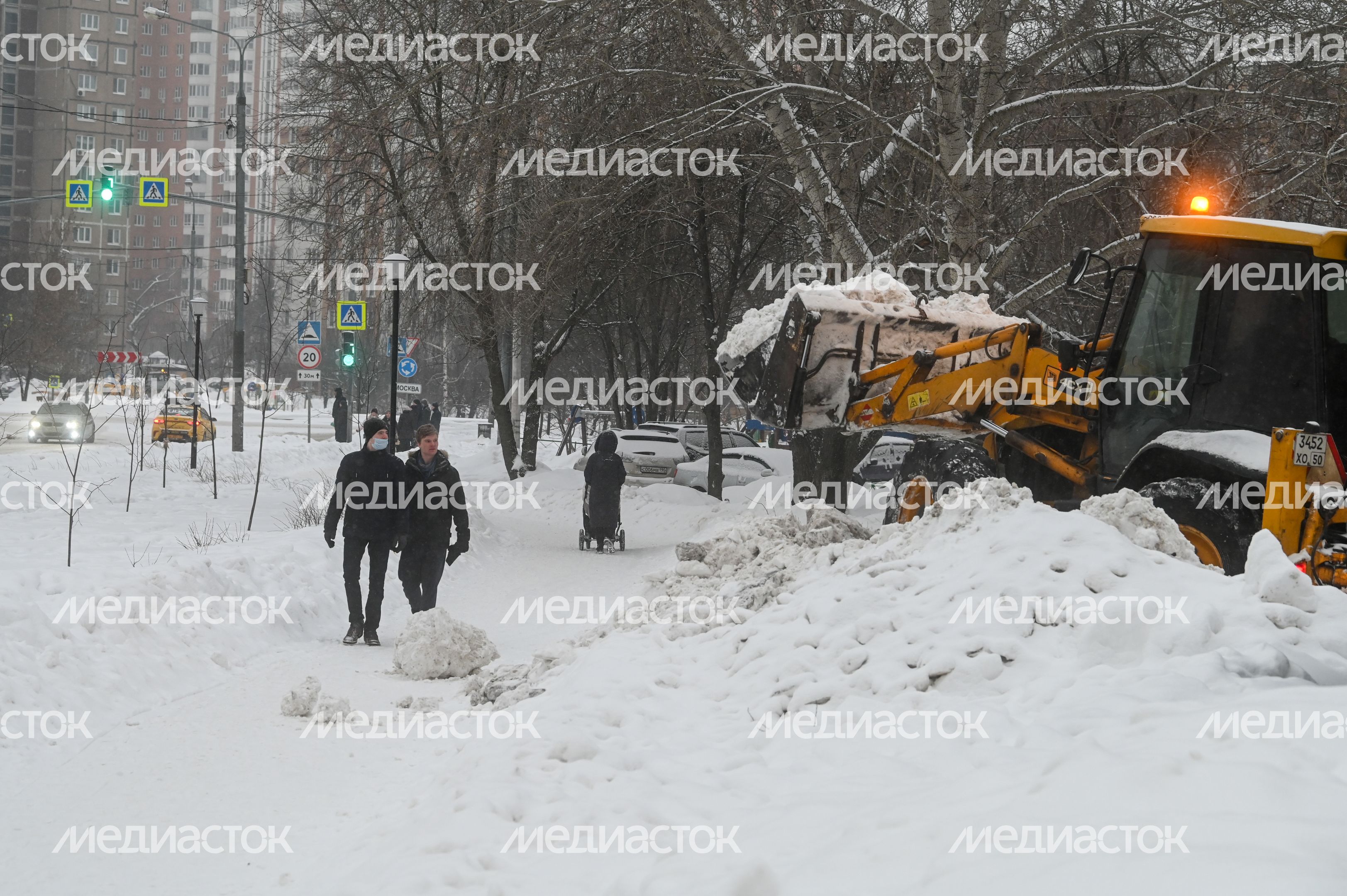Снегопад в Люберцах