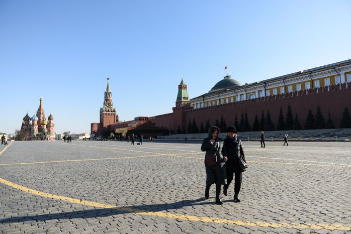 Москва во время режима повышенной готовности из-за угрозы распространения коронавируса