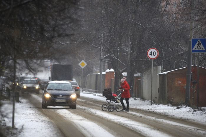 Снегопад в Троицке