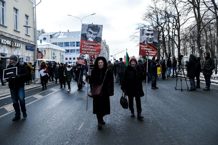 Марш памяти Бориса Немцова в Москве