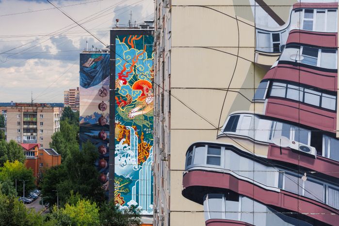 Муралы в Железнодорожном, Балашиха