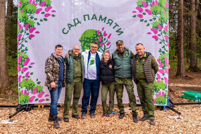 Деревья высадили в Рузском округе в рамках акции «Сад Памяти» ко Дню Победы