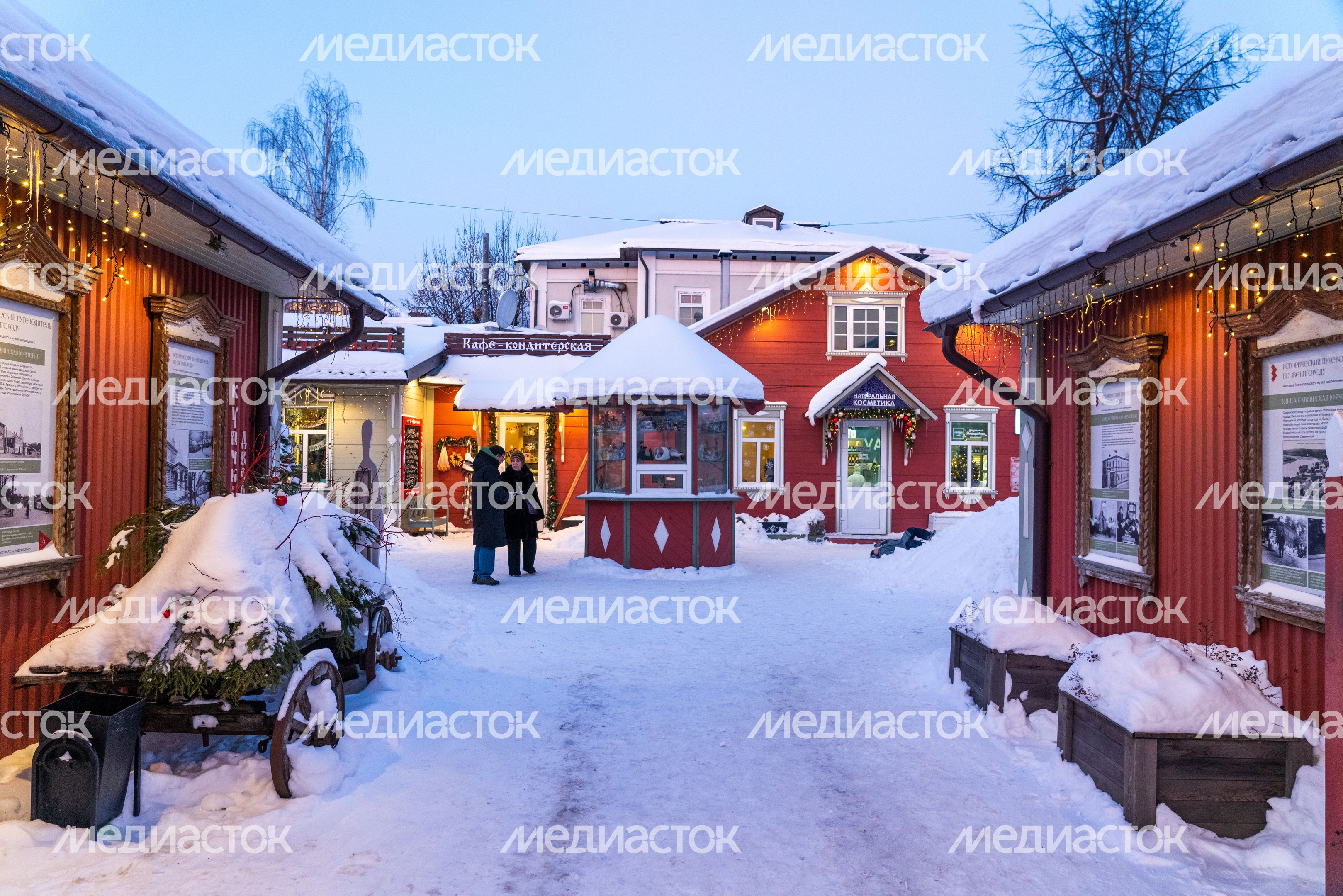 Зимние виды Звенигорода