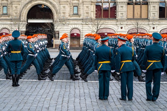 Генеральная репетиция парада Победы в Москве в 2021 году