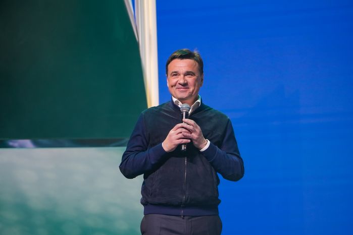 Андрей Воробьев на открытии Всероссийской олимпиады школьников