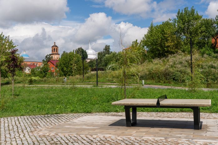 Летний Принарский парк в Серпухове