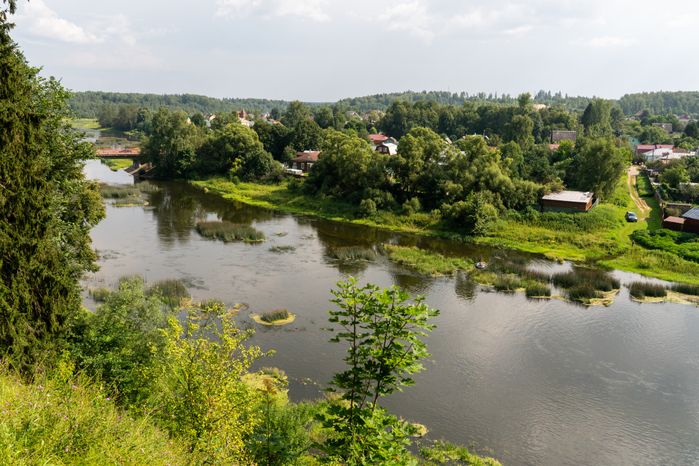 Парк культуры и отдыха "Городок" в Рузе. Лето