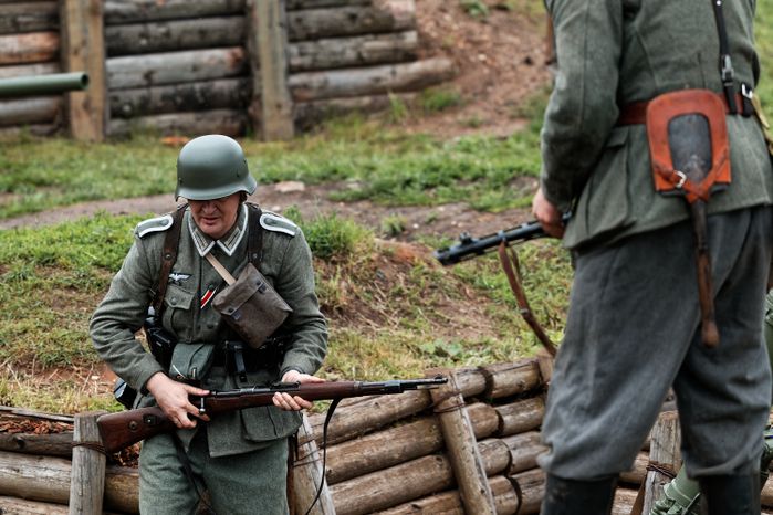 Военно-историческая реконструкция «Первый день войны» у Главного храма ВС РФ в День памяти и скорби