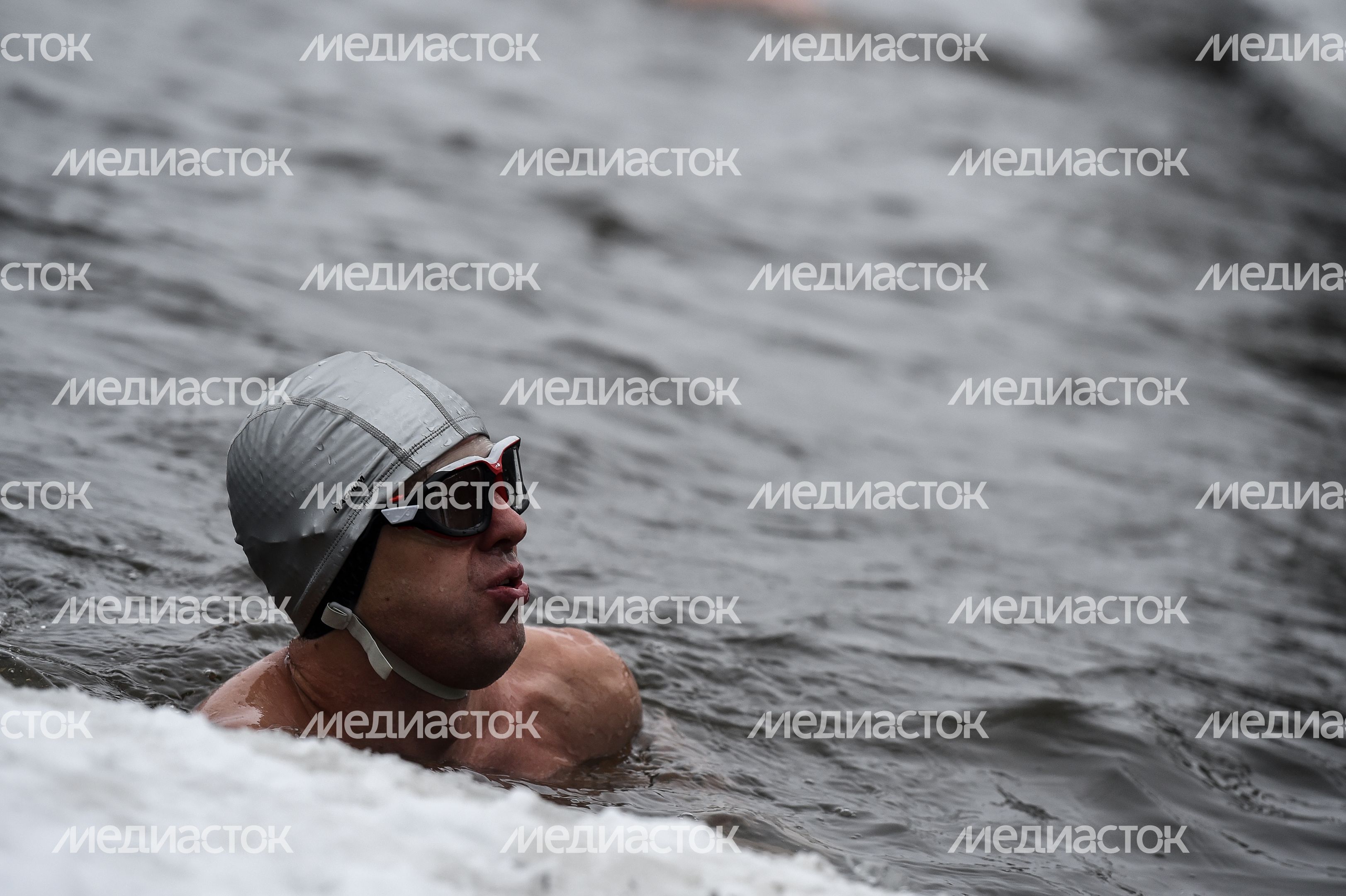 Купание моржей в Долгопрудном