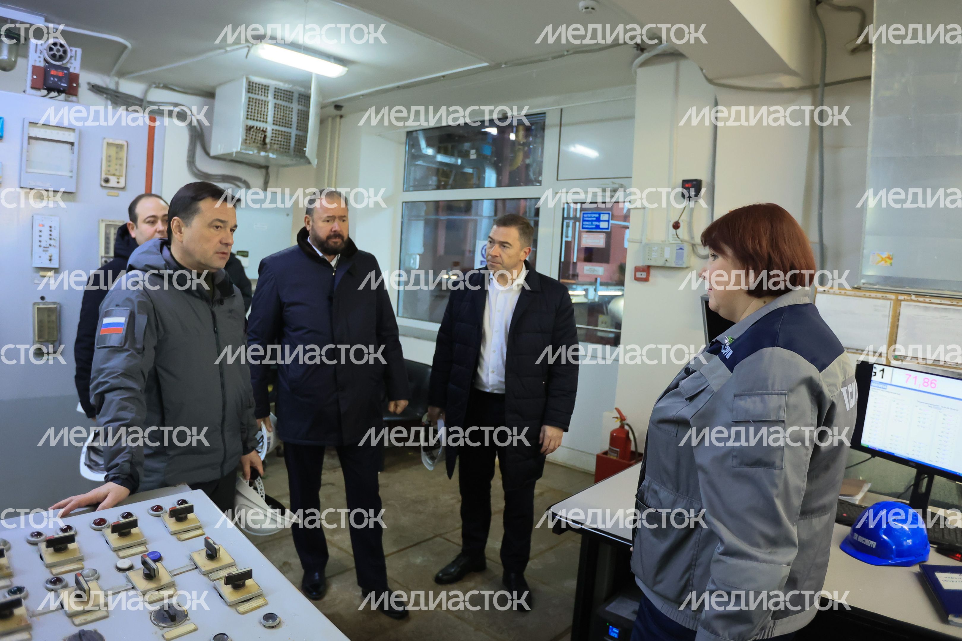 Посещение губернатором Подмосковья мкр. Новые Химки