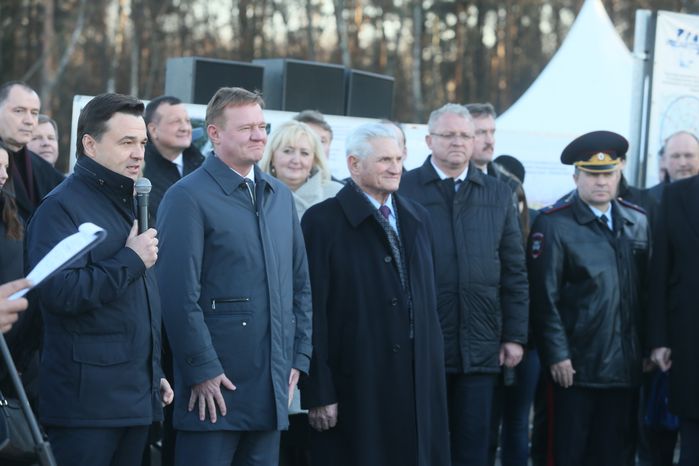 Церемония открытия эстакады в Щелковском районе