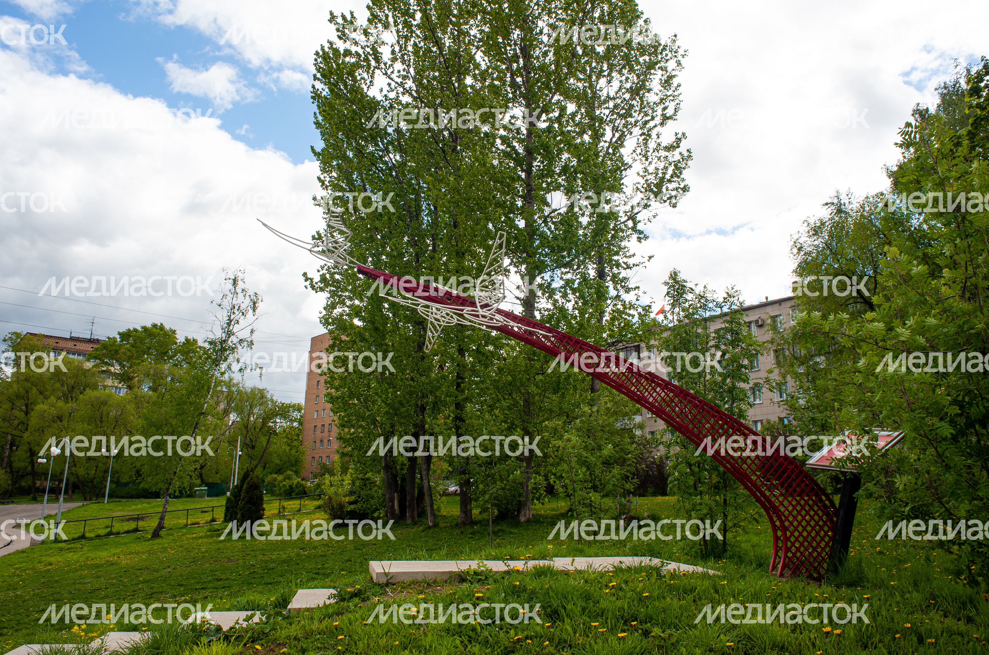 Весенние виды города Пушкино