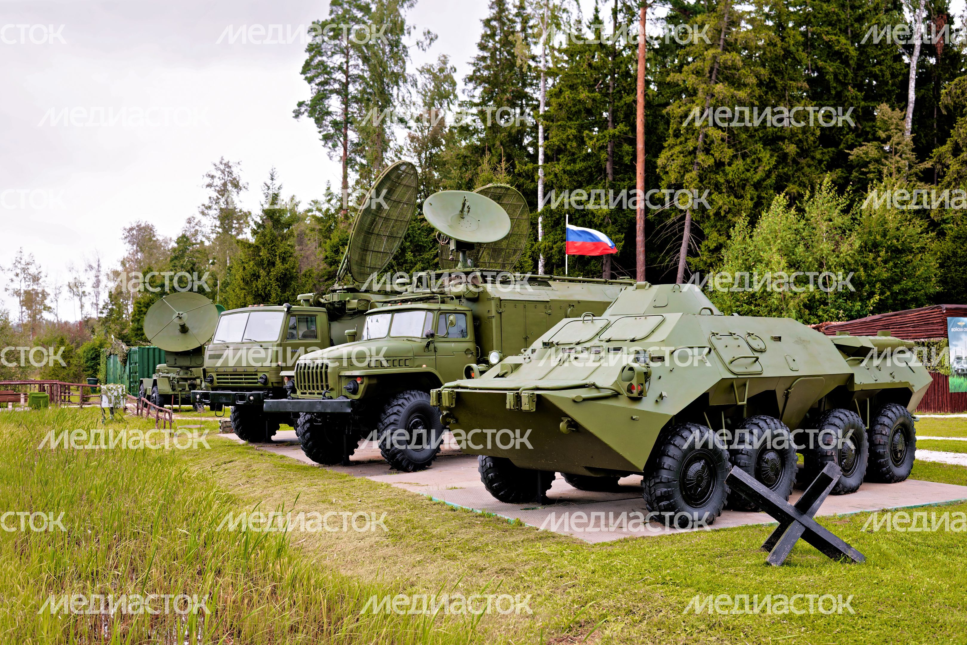 Городок военных связистов у Центра военно-тактических игр в Центральном парке «Патриот» Одинцовского округа