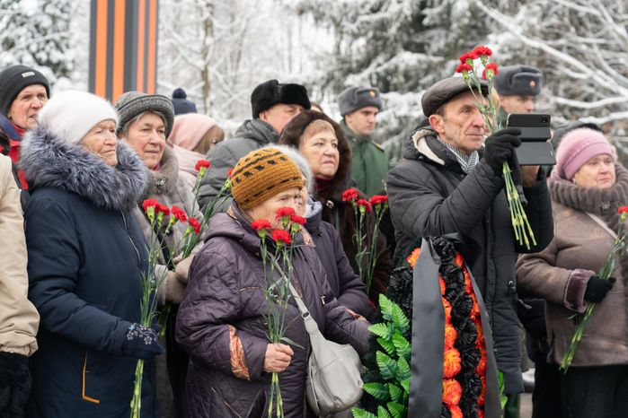 Красногорск. Митинг «Битва под Москвой» в деревне Нефедьево